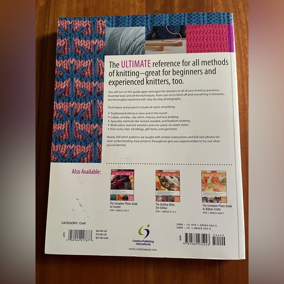 Complete Photo Guide to Knitting Book - Picture 2 of 2
